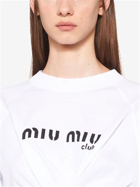 miumiu t-shirts grey